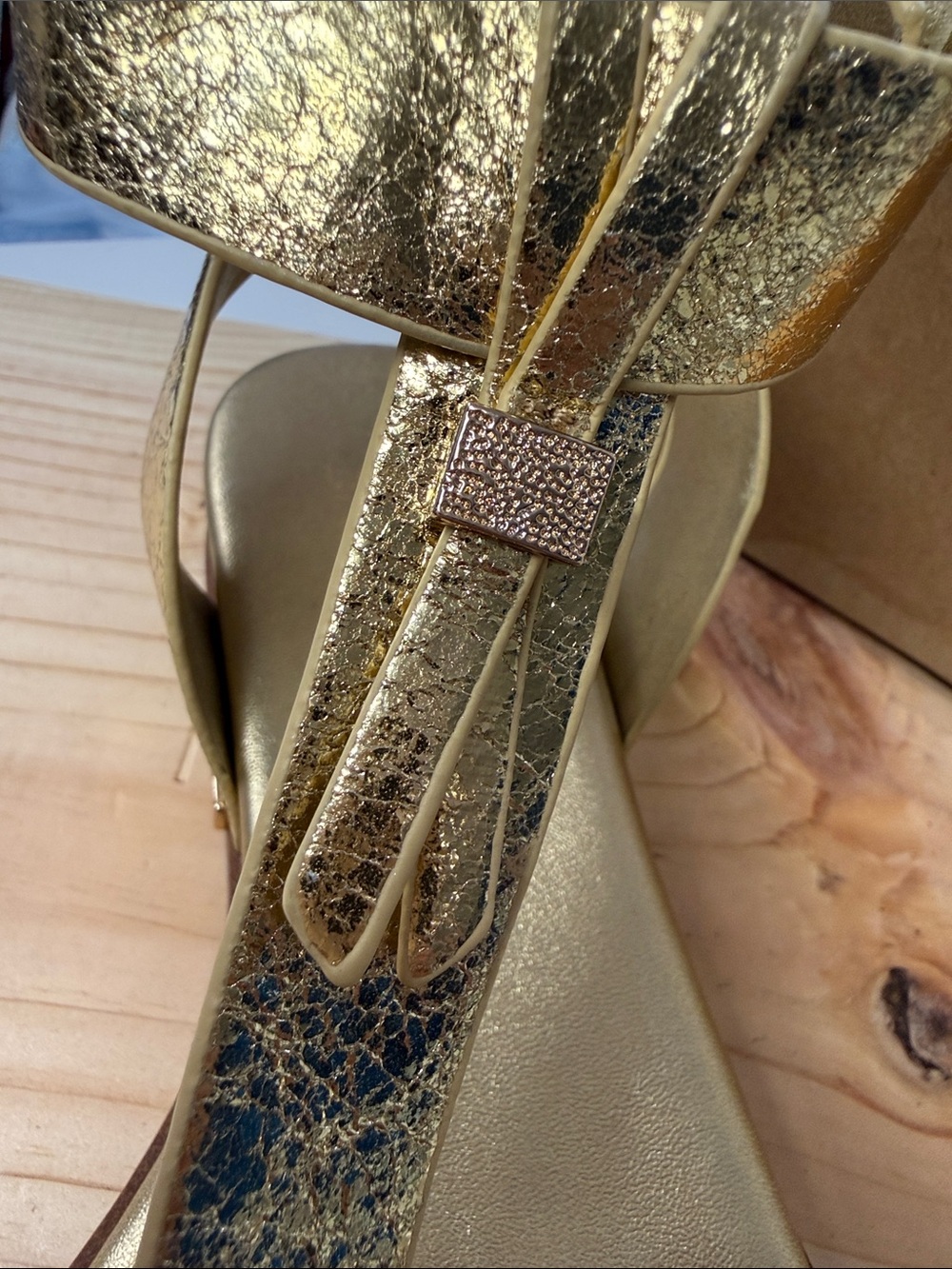 Franco Sarto Dosha Gladiator Sandals in a metallic gold finish - Picture 2 of 9